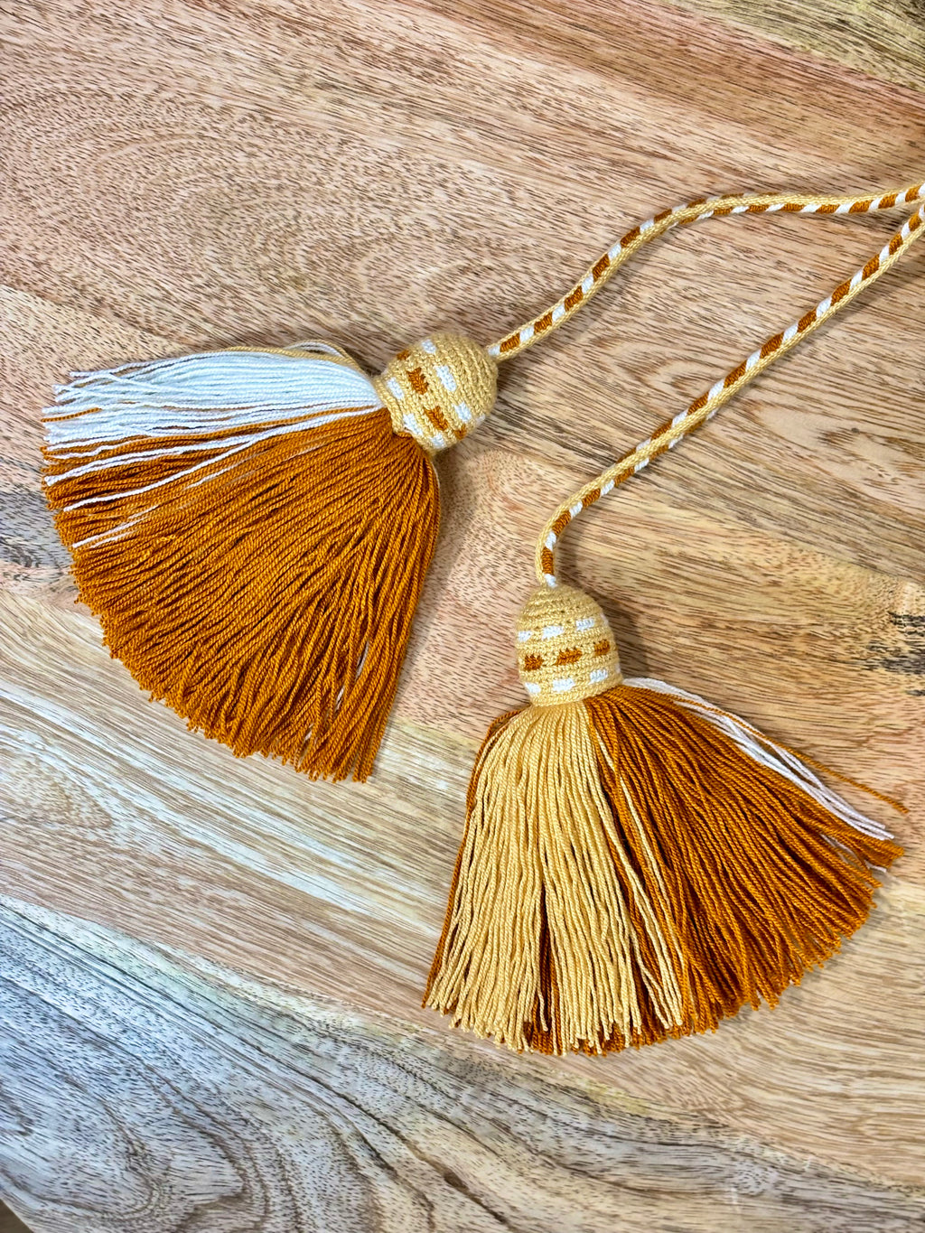 Handmade Wayuu Mochila | Medium Yellow and Orange Crossbody Bucket Bag | Tambora Boutique