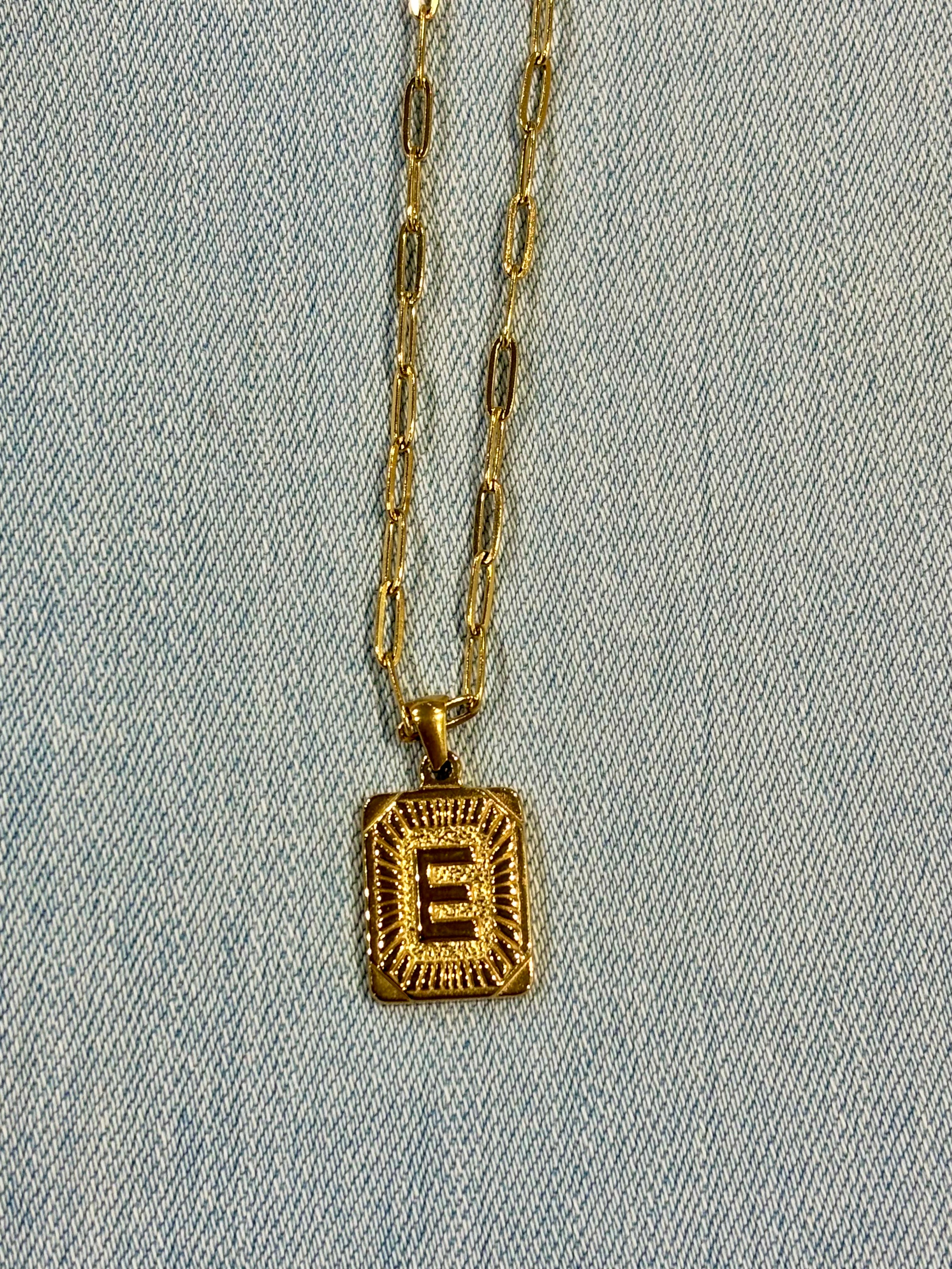 “E” Necklace